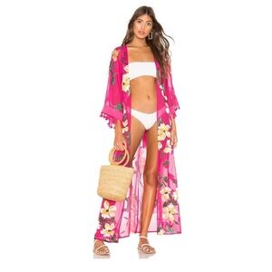 Revolve Lovewave Hallie Maxi Robe Kimono Cover Up Duster In Pixie